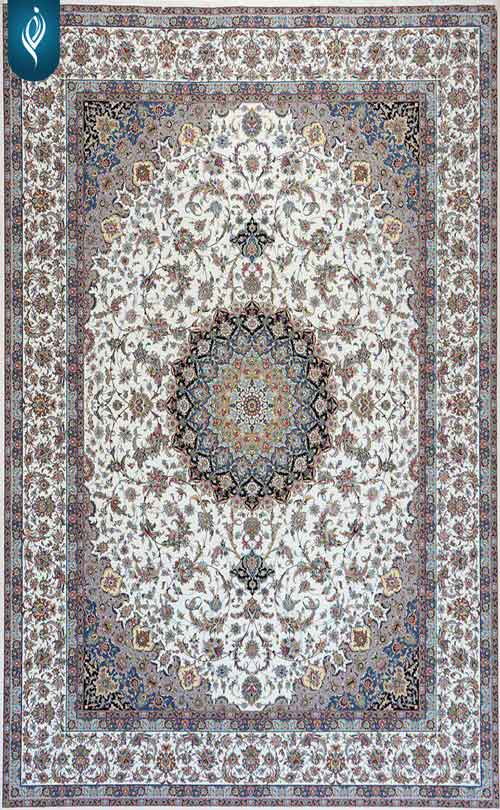 فرش 1200 شانه ساده کد 12202 طرح اصفهان رم