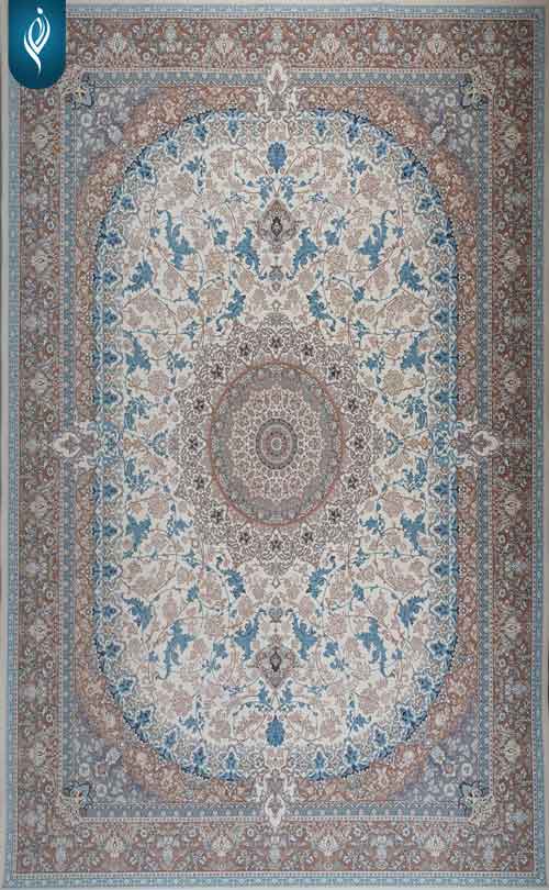 فرش 1200 شانه ساده کد 12215 طرح شمسه رم